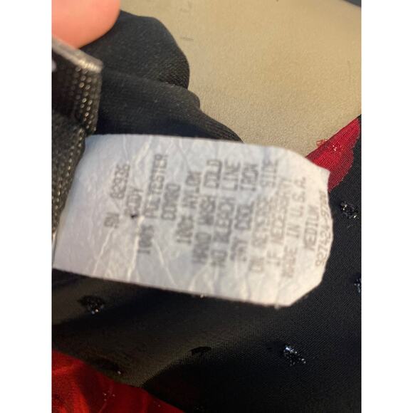 FASHION BUG Vintage 90's Y2K rose print blouse women size Medium long sleeve - Picture 7 of 9